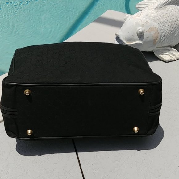 Gucci monogram Black Web Carry On duffle bag - Picture 10 of 15